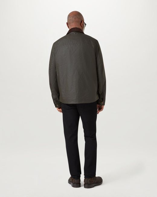 Belstaff Black Men's Ground Jacket Waxed Cotton for men