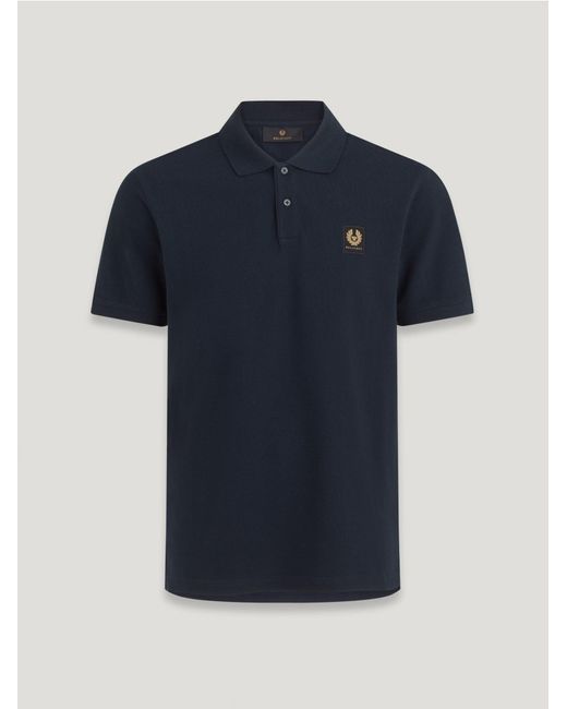 Belstaff Blue Men's Polo Cotton Pique for men
