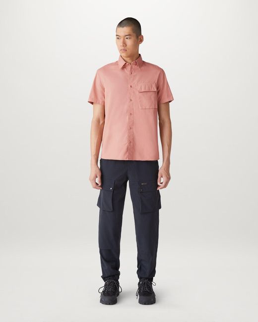 Belstaff Pink Scale Short Sleeve Shirt for men