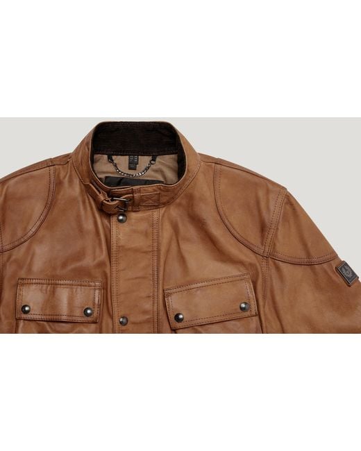 Belstaff Brown Men's Legacy Trialmaster Panther Jacket Hand Waxed Leather for men