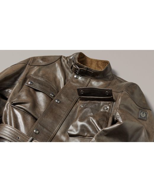 Belstaff Brown Trialmaster Motorcycle Jacket for men