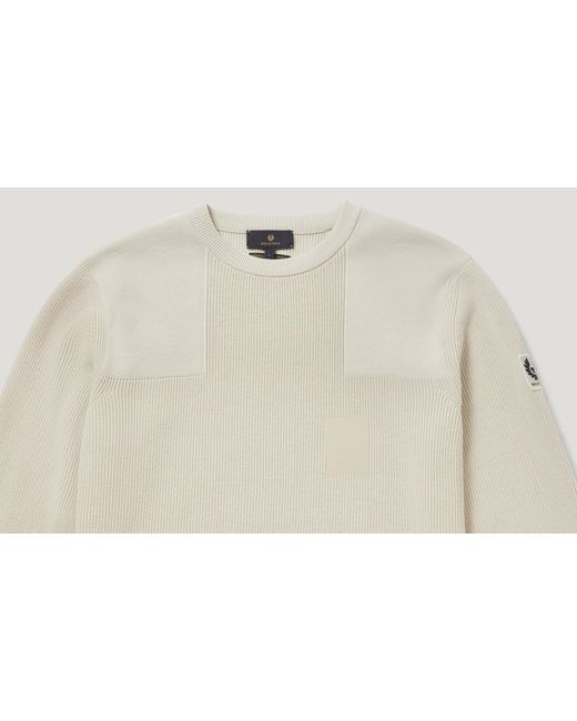 Belstaff Natural Commander Crewneck Jumper for men