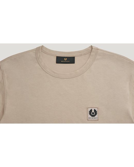 Belstaff Natural Men's Long Sleeved T-shirt Cotton Jersey for men