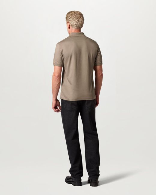 Belstaff Natural Men's Steel Polo Cotton Jersey for men