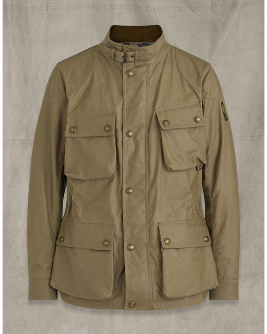 Belstaff Fieldmaster Waxed Cotton Jacket in Natural for Men Lyst
