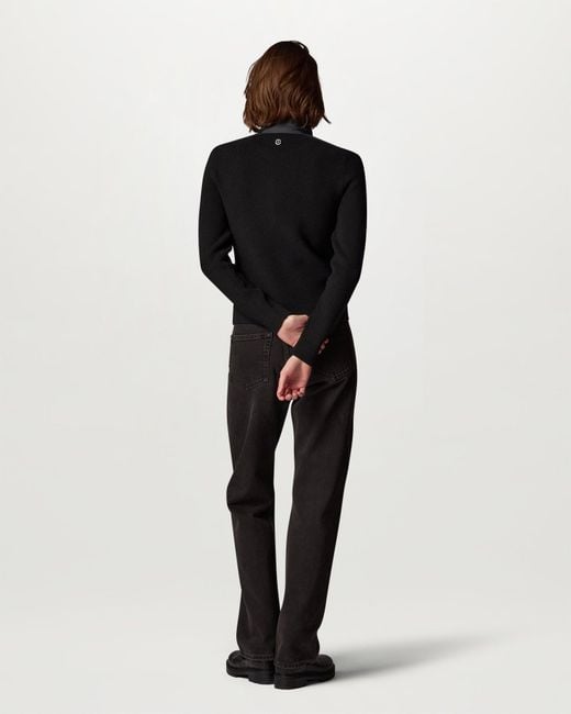 Belstaff Black Women's Cameron Zip Cardigan Merino Wool
