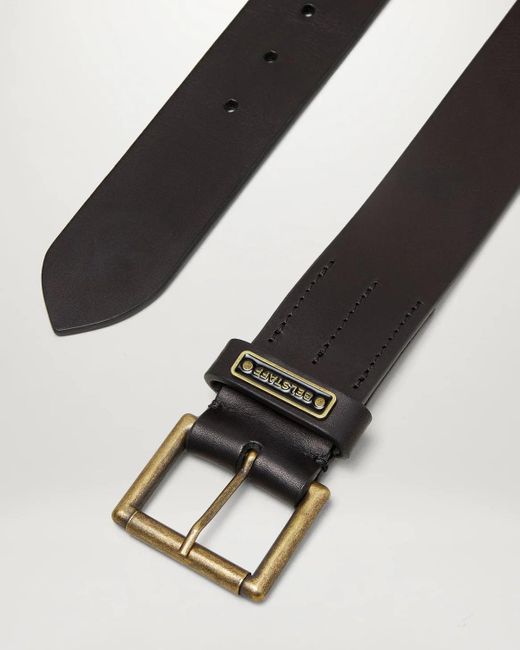 Belstaff Black Ledger Belt for men