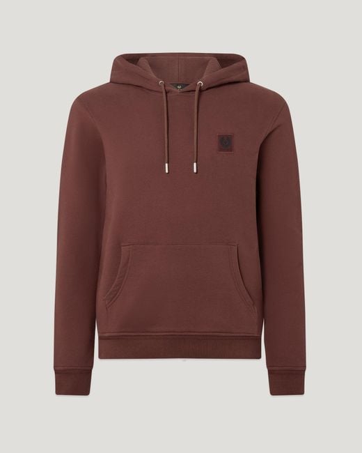 Belstaff Brown Men's Hoodie Cotton Fleece for men