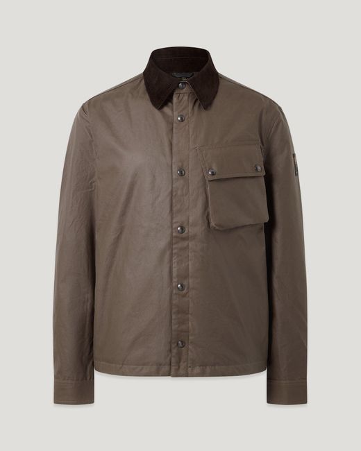 Belstaff Brown Men's Ground Jacket Waxed Cotton for men