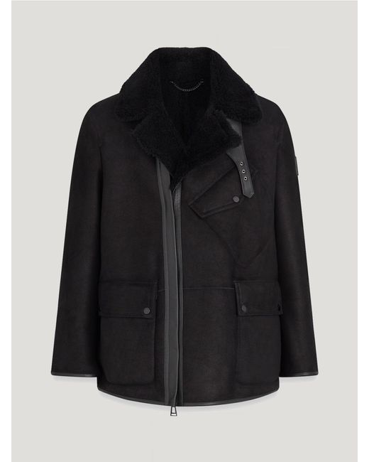 Belstaff Black Storm Coat for men