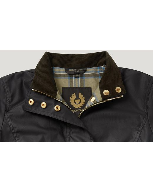 Belstaff Black Women's Madison Jacket Waxed Cotton