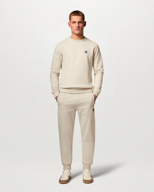 Belstaff Natural Men's Sweatshirt Cotton Fleece for men