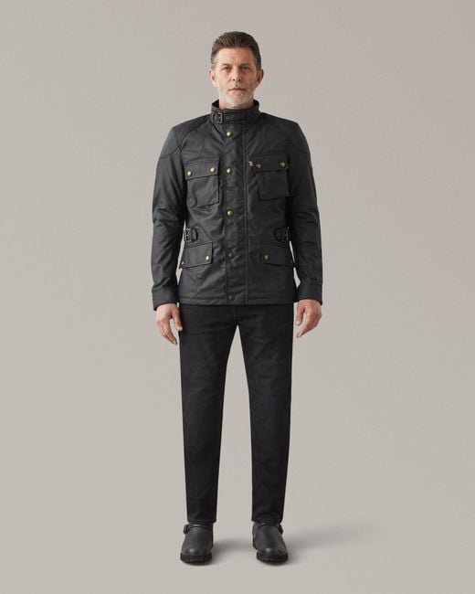 Belstaff Black Crosby Motorcycle Jacket for men