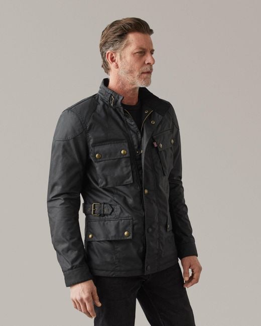 Belstaff Black Crosby Motorcycle Jacket for men