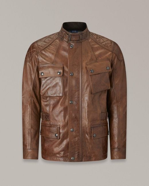 Belstaff Brown Turner Motorcycle Jacket for men