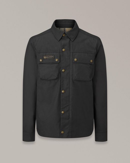 Belstaff Black Mansion Motorcycle Shirt for men