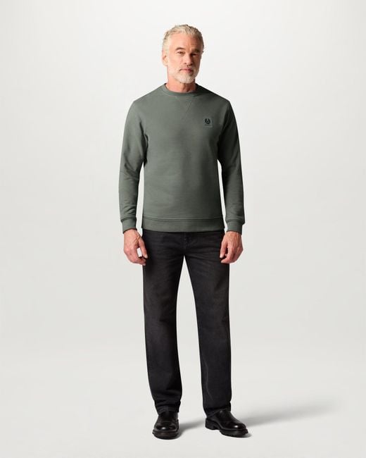 Belstaff Gray Men's Sweatshirt Cotton Fleece for men