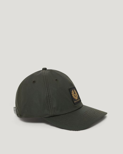 Belstaff Green Unisex Phoenix Patch Cap Waxed Cotton