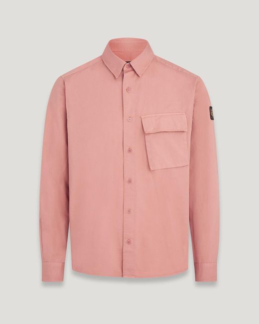 Camicia scale di Belstaff in Pink da Uomo