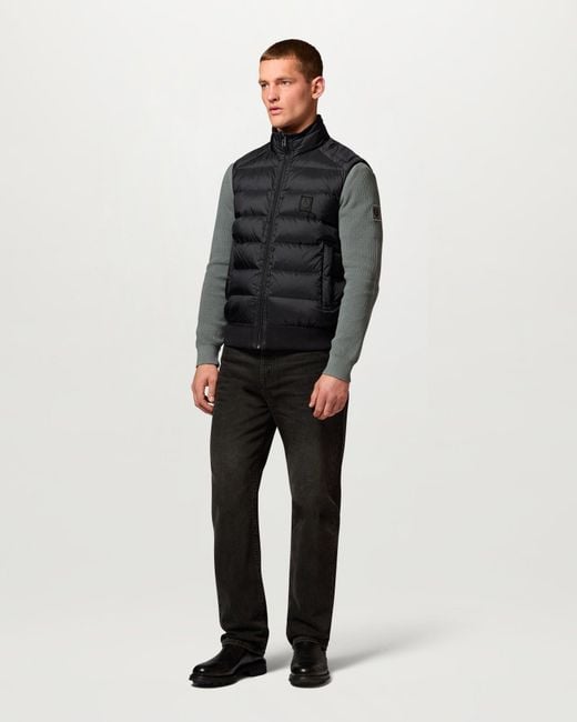 Belstaff Black Men's Compound Gilet Down Filled Nylon for men