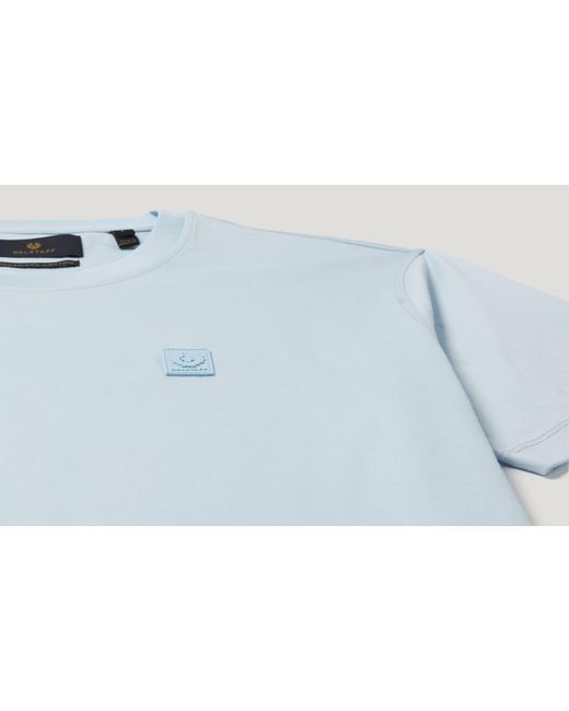 Belstaff Blue Men's Steel T-shirt Mercerised Cotton for men