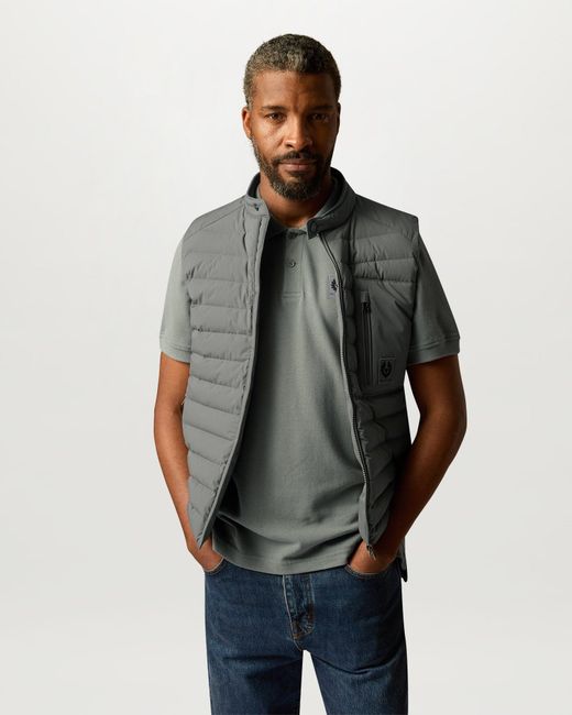 Belstaff Green Men's Polo Cotton Pique for men