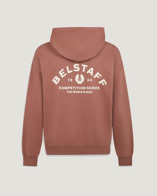 Belstaff Pink Competition Hoodie for men