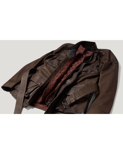 Belstaff Brown Men's Icon Gilet Quilted Recycled Nylon for men