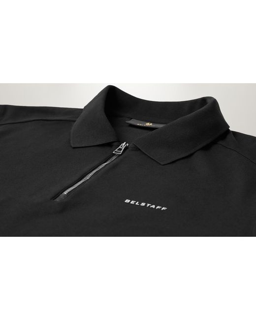 Belstaff Black Men's Alloy Polo Cotton Jersey for men