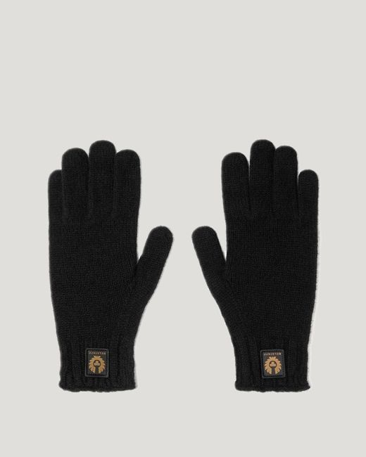 Belstaff Black Unisex Watch Gloves Lambswool