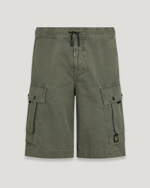 Belstaff Cotton Tactical Cargo Shorts 