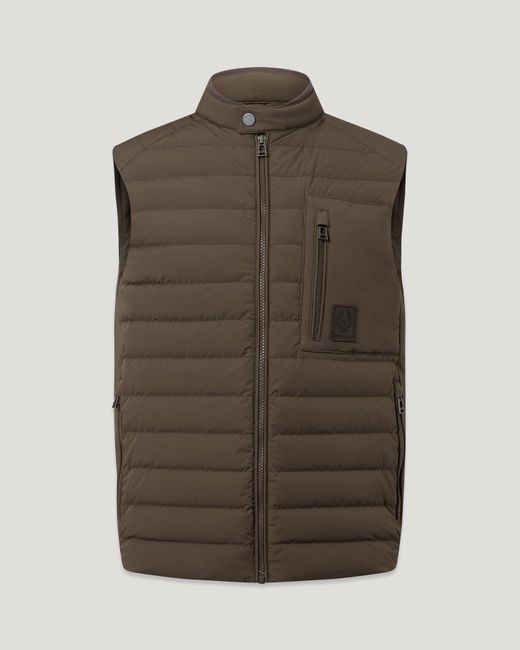 Belstaff Brown Men's Chassis Gilet Lightweight Stretch Down for men