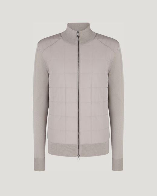Belstaff Gray Kelbrook Zip Cardigan for men