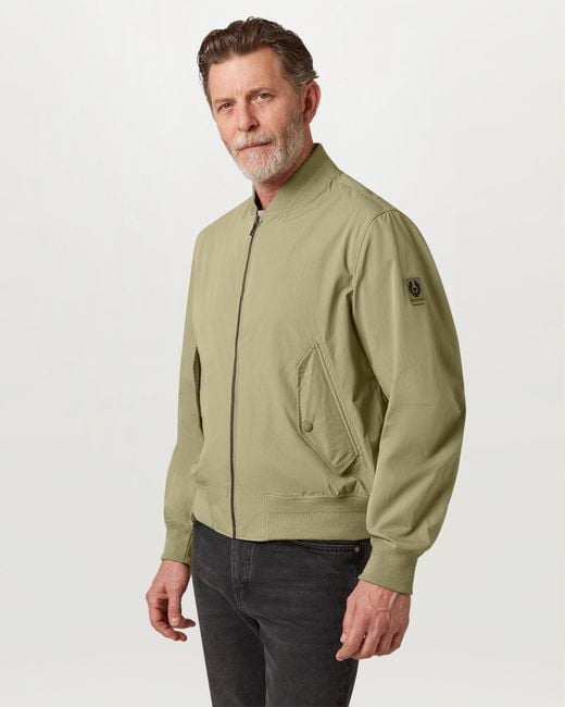 Belstaff Green Men's Carrier Jacket Compact Technical Cotton for men