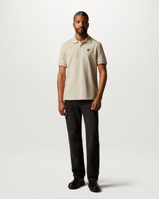 Belstaff Natural Men's Polo Cotton Pique for men