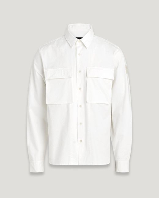 Camicia caster di Belstaff in White da Uomo