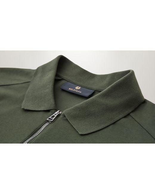 Belstaff Green Alloy Polo for men