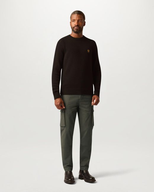Belstaff Green Men's Route Cargo Cotton Twill for men