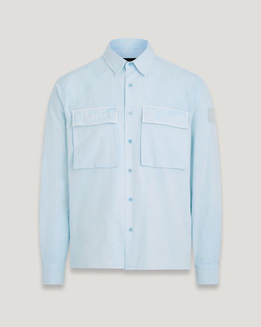 Belstaff Blue Mineral Caster Shirt for men