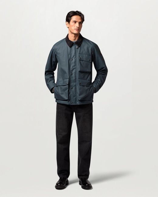 Belstaff Blue Men's Incline Jacket Waxed Cotton for men