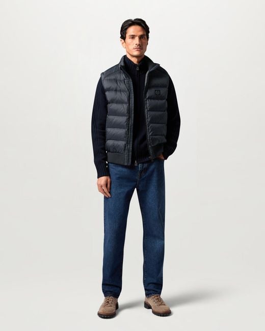 Belstaff Blue Men's Compound Gilet Down Filled Nylon for men