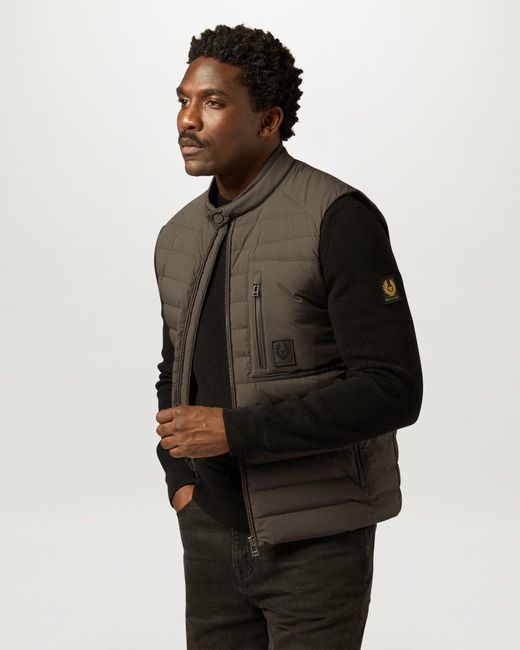 Belstaff Brown Men's Chassis Gilet Lightweight Stretch Down for men