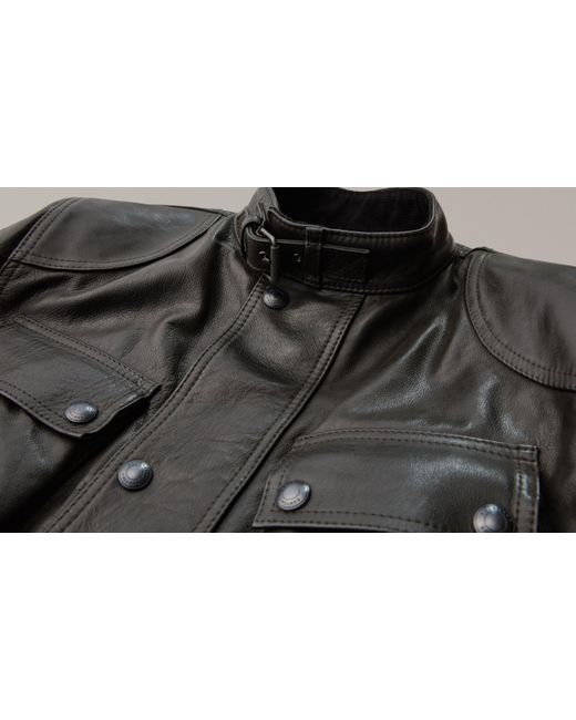 Belstaff Black Trialmaster Motorcycle Jacket for men