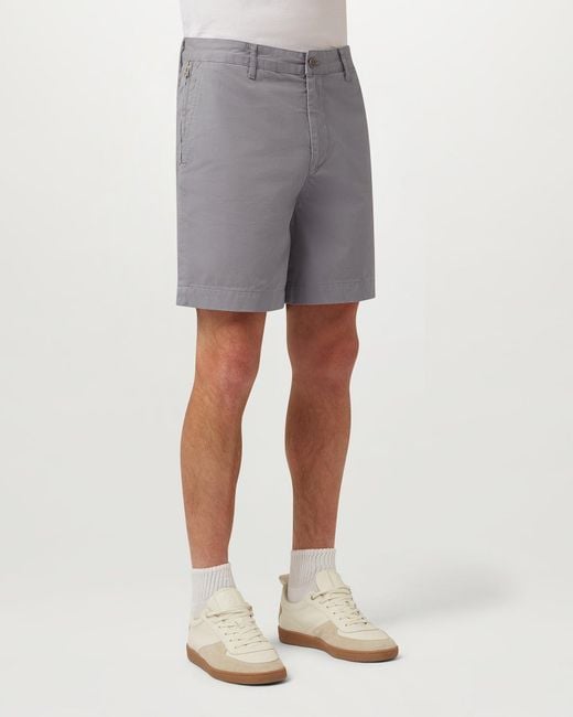 Belstaff Gray Men's Rally Short Garment Dye Cotton for men