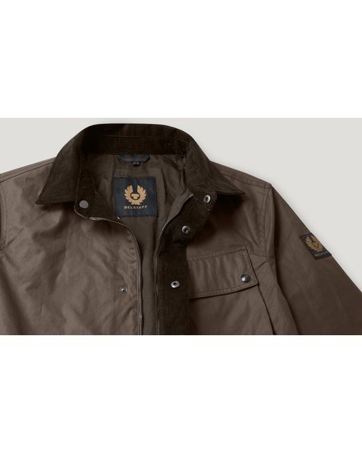 Belstaff Brown Men's Ground Jacket Waxed Cotton for men