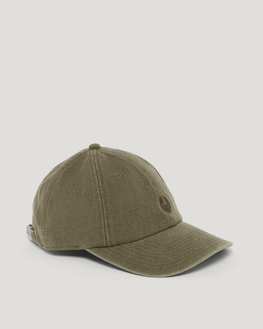 Belstaff Green Unisex Street Cap Fade Out Cotton Canvas