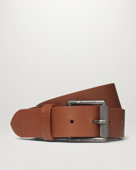 Cinturón con hebilla de cilindro Belstaff de hombre de color Brown