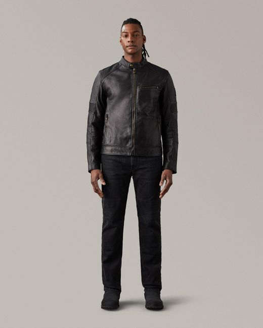 Belstaff Gray Vanguard Motorcycle Jacket for men