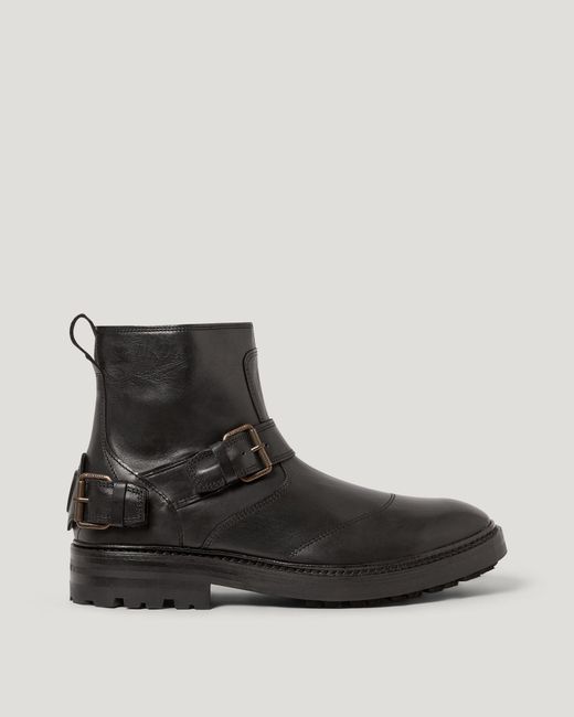 Belstaff Black Men's Trialmaster Boot Smooth Leather for men