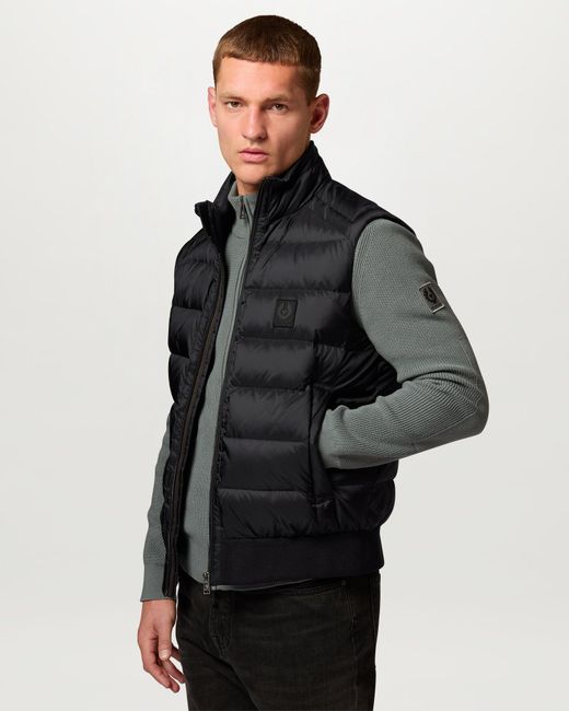 Belstaff Black Men's Compound Gilet Down Filled Nylon for men